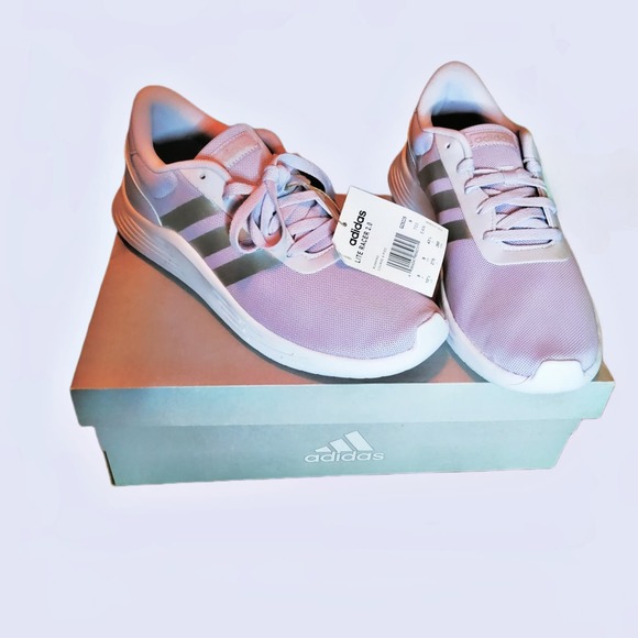 ADIDAS WOMEN'S LITE RACER 2.0 LIGHT PURPLE RUNNING SHOES / SNEAKERS SIZE 10.5 - Picture 2 of 8